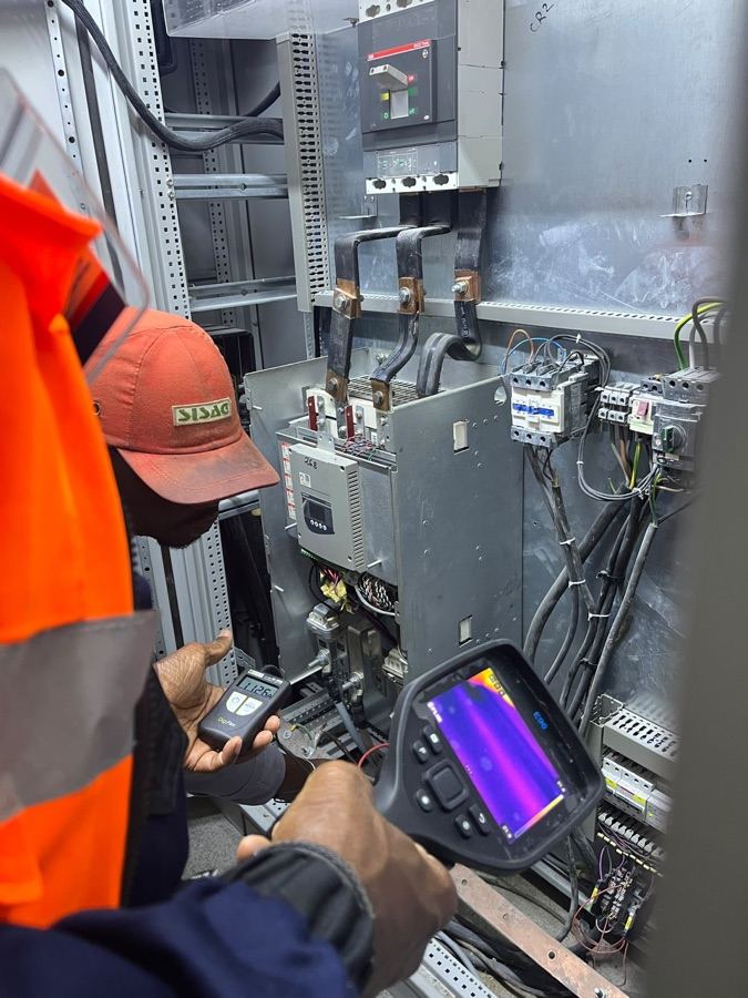 Intervention SYKAM sur site — thermographie et diagnostic électrique